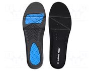 Inserts for shoes; Size: 45; latex,polyester fabric; 4.5mm LAHTI PRO