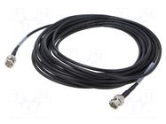 Cable; 9m; BNC male,both sides; black; straight; 0÷40°C; 75Ω 3M