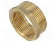 Splice terminal: adapter; male-female,reductive; brass CW617N GEBO