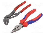 Kit: pliers; adjustable,universal; bag; 2pcs. KNIPEX