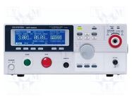 Safety tester; Resolution: 240x64; True RMS AC; 50W; Meter: Hi-Pot GW INSTEK