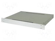 Enclosure: rack mounting; Standard: 19"; 180; 1U; light grey; rack RETEX