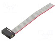 Ribbon cable with IDC connectors; IDC,wires; Tape ph: 0.64mm SAMTEC