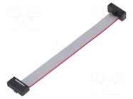 Ribbon cable with IDC connectors; IDC,both sides; 76.2mm; 3" SAMTEC