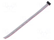 Ribbon cable with IDC connectors; IDC,wires; Tape ph: 0.64mm SAMTEC