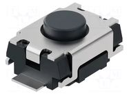 Microswitch TACT; SPST-NO; Pos: 2; 50mA/12VDC; SMT; 1.57N; 2mm GCT