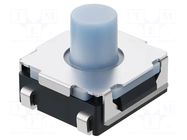 Microswitch TACT; SPST-NO; Pos: 2; 50mA/12VDC; SMT; 3.92N; 5.1mm GCT