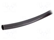 Heat shrink sleeve; 9.5mm; black; Diam.after shrinking: 3.2mm HELLERMANNTYTON