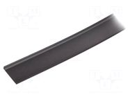Cover for LED profiles; black; 20m; Kind of shutter: C9; push-in TOPMET
