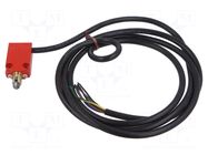 Limit switch; transversal metal roller Ø10mm; NO + NC; 10A; 2m CROUZET