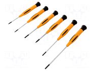Kit: screwdrivers; precision; Phillips,slot,Torx®; 6pcs. PIERGIACOMI