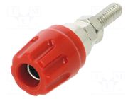 Connector: 4mm banana; socket; 16A; 30VAC; 60VDC; red; insulated HIRSCHMANN T&M