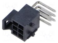Connector: wire-board; socket; male; PIN: 6; Nano-Fit; angled; 2.5mm MOLEX