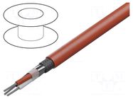 Wire; 4x18AWG; stranded; Cu; FEP; red; -70÷200°C; 300V; CPR: Eca BELDEN