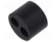 Insert for gland; 5mm; M16; IP68; NBR caoutchouc; Holes no: 2 HELUKABEL