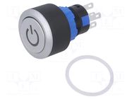 Switch: push-button; Pos: 2; SPDT; 0.5A/220VAC; 1A/24VDC; ON-ON ONPOW