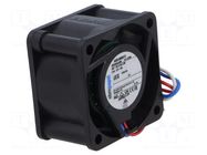Fan: DC; axial; 24VDC; 40x40x20mm; 24m3/h; slide; 13000rpm EBM-PAPST