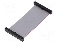 Ribbon cable with IDC connectors; IDC,both sides; 63.5mm; 2.5" SAMTEC