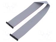 Ribbon cable with IDC connectors; IDC,both sides; 406.4mm; 16" SAMTEC