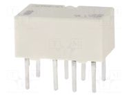 Relay: electromagnetic; DPDT; Ucoil: 12VDC; Icontacts max: 1A; G6K OMRON Electronic Components