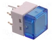 Switch: keypad; Pos: 2; SPST-NO; 0.05A/24VDC; blue; LED; blue; THT OMRON Electronic Components