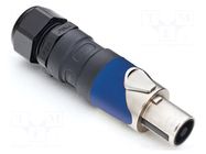 Connector: loudspeaker; plug; female; PIN: 4; for cable; 30A; 133V AMPHENOL