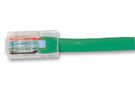 LEAD, CAT6 UNBOOTED UTP, GREN, 0.5M