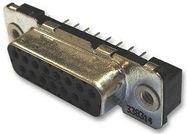 D SUB CONN, RCPT, 9POS, DE, SOLDER