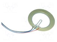 Sound transducer: piezo signaller; cables; 3.4kHz; Ø: 35mm; 30VDC Same Sky