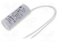 Capacitor: polypropylene; motors, run; 2.5uF; 475VAC; Ø25x55mm DUCATI ENERGIA