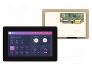 Display: TFT; 7"; 800x480; 520BSRAM,8MBPSRAM,16MBFLASH; 475cd/m2 4D Systems
