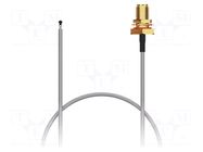 Cable; IPEX MHF 5L,RP-SMA female; grey; -40÷85°C; 0÷6GHz; 200mm GCT