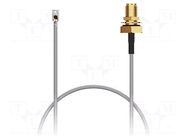 Cable; IPEX MHF 1 LK,RP-SMA female; black; -40÷85°C; 0÷8GHz; 50Ω GCT