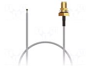 Cable; IPEX MHF 4L,RP-SMA female; black; -40÷85°C; 0÷8GHz; 200mm GCT