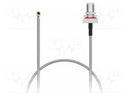 Cable; IPEX MHF 1,RP-SMA female; brown; -40÷85°C; 0÷3GHz; 200mm GCT