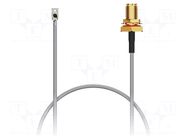 Cable; IPEX MHF LK,SMA female; black; -40÷85°C; 0÷8GHz; 150mm; 50Ω GCT
