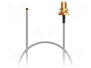 Cable; IPEX MHF,RP-SMA female; black; -40÷90°C; 0÷3GHz; 50mm; 50Ω GCT