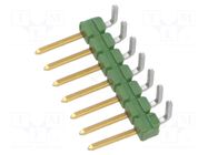 Connector: pin strips; pin header; male; PIN: 7; AMPMODU MOD II TE Connectivity