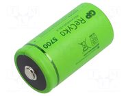 Re-battery: Ni-MH; D; 1.2V; 5700mAh; ReCyko; bulk,industrial GP