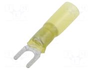 Tip: fork; M5; 4÷6mm2; crimped; for cable; insulated; yellow NINIGI