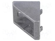 Angle bracket; for profiles; Width of the groove: 6mm; W: 28mm FATH