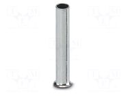 Tip: bootlace ferrule; non-insulated; copper; 1.5mm2; tinned; 12mm PHOENIX CONTACT