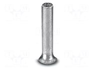 Tip: bootlace ferrule; non-insulated; copper; 1mm2; Bit len: 6mm PHOENIX CONTACT