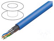 Wire; S/FTP; 4x2x23AWG; 7; wire; Cu; Insulation: LSZH; blue; 100m BELDEN