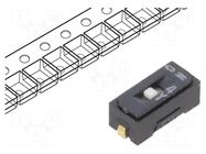 Switch: DIP-SWITCH; Poles number: 1; OFF-ON; 0.1A/6VDC; Pos: 2/1 Nidec Copal Electronics