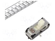 Switch: slide; Pos: 2; SPDT; 0.2A/12VDC; ON-ON; SMT; 8.5x3.5x3.5mm Nidec Copal Electronics