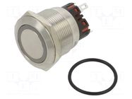 Switch: vandal resistant; Pos: 2; SPDT; 1A/220VAC; IP65; ON-(ON) ONPOW