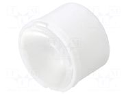 LED lens; round; plexiglass PMMA; 19÷30°; Mounting: glue; H: 7.3mm LEDIL