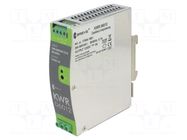 Power supply: switching; 60W; for DIN rail mounting; OUT: 1; KWR BREVE TUFVASSONS