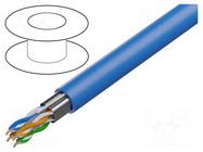 Wire; F/UTP; 4x2x23AWG; 6a; wire; Cu; Insulation: LSZH; blue; 100m BELDEN